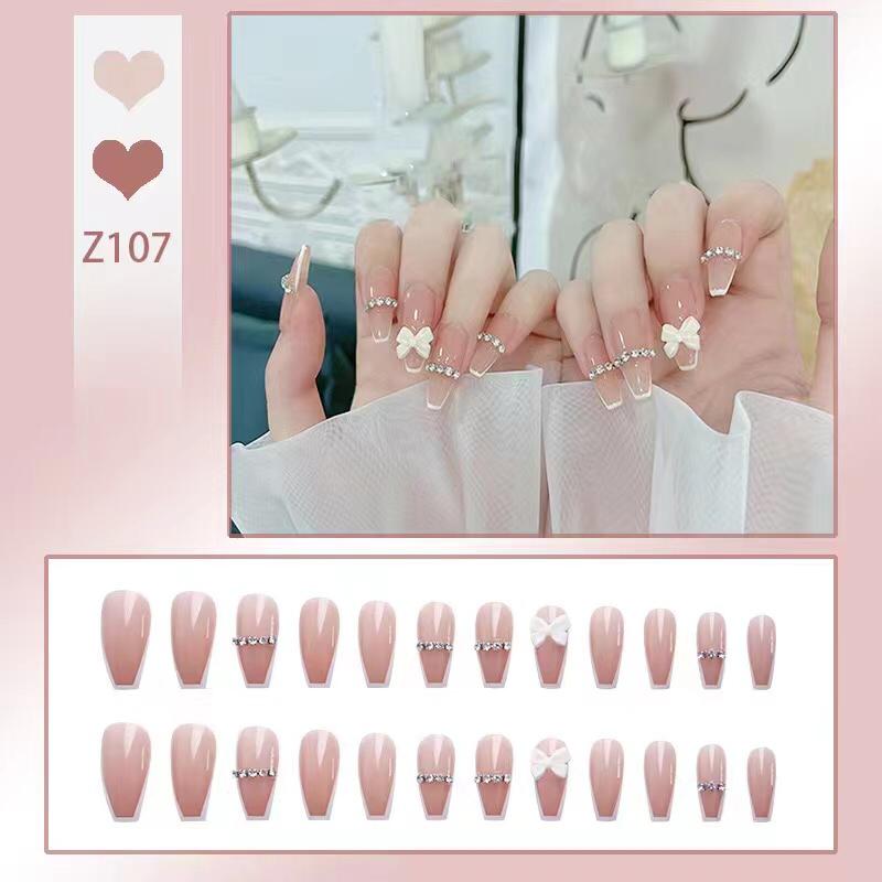 Latest 22PCS Adhesion Nail Art Transfer Decals Sticker French Gradient Glitter Series DIY Nail Polish Strips ,Nail Wraps, 100% Real Nail Polish Applique for Manicure,Nail Decals ,Nail Decor