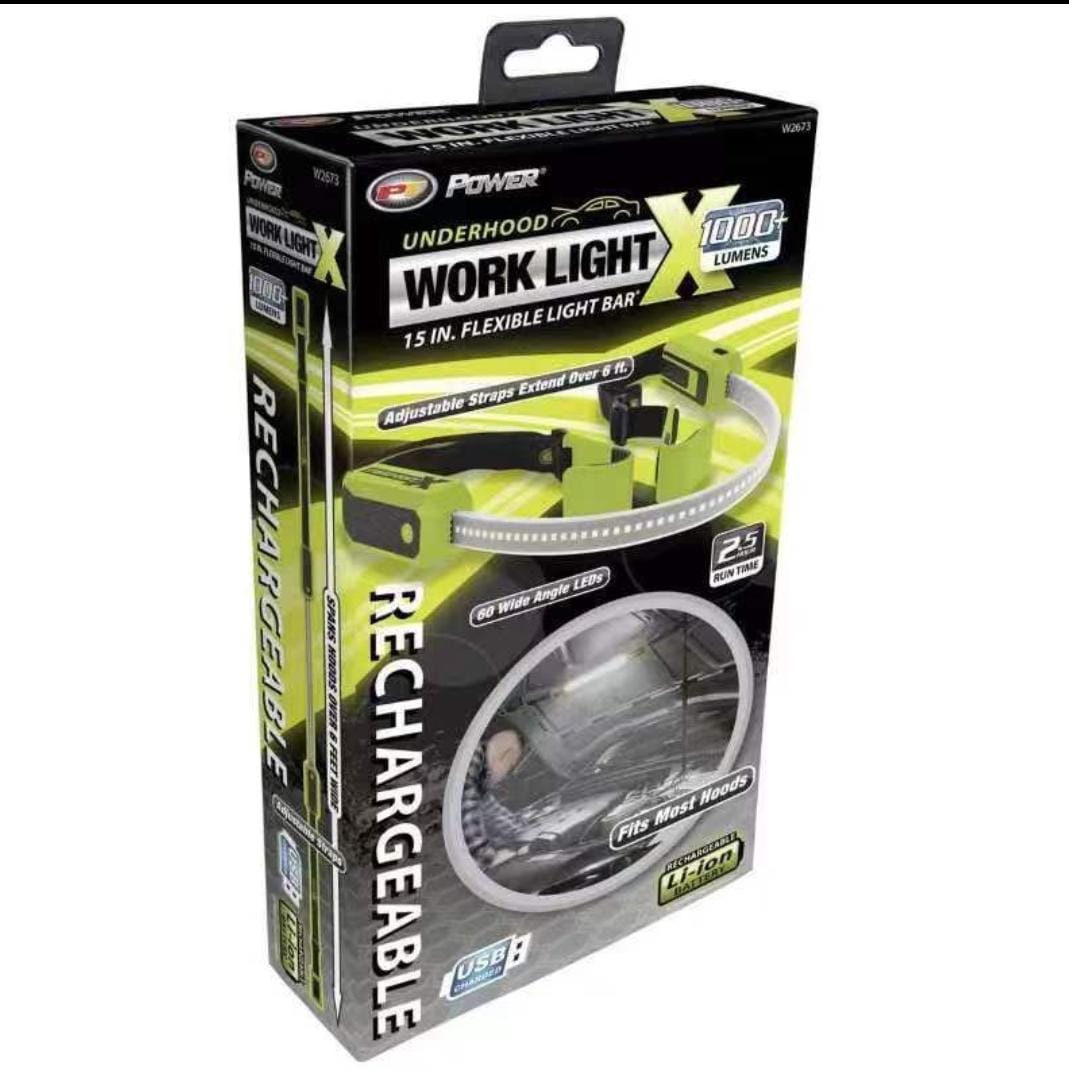 Rechargeable 1000 Lumen Underhood LED Strip Work Light