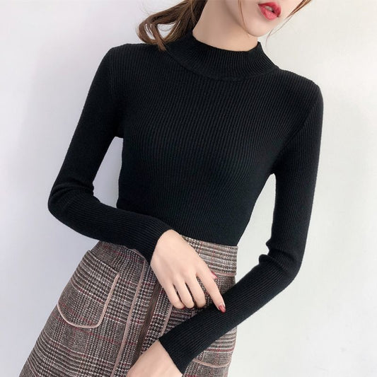 Women Turtle neck full sleeves knitted Blouse/Top