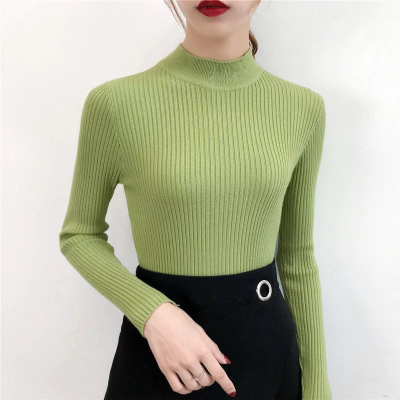Women Turtle neck full sleeves knitted Blouse/Top